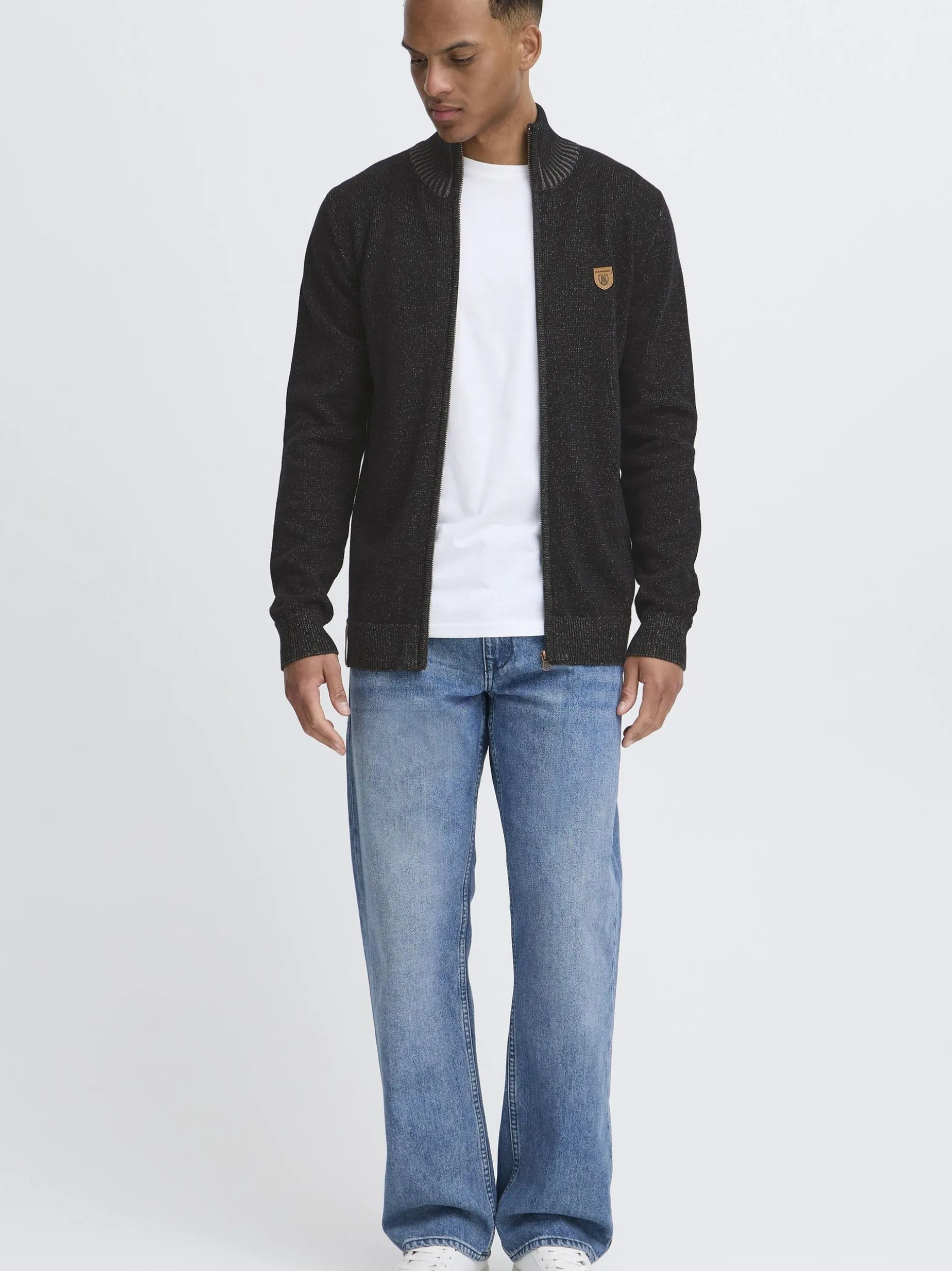 Indicode Herren Strickjacke - IDAndy in schwarz