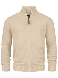 Indicode Herren Strickjacke - INLut in beige