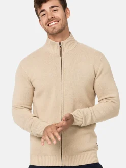 Indicode Herren Strickjacke - INLut in beige