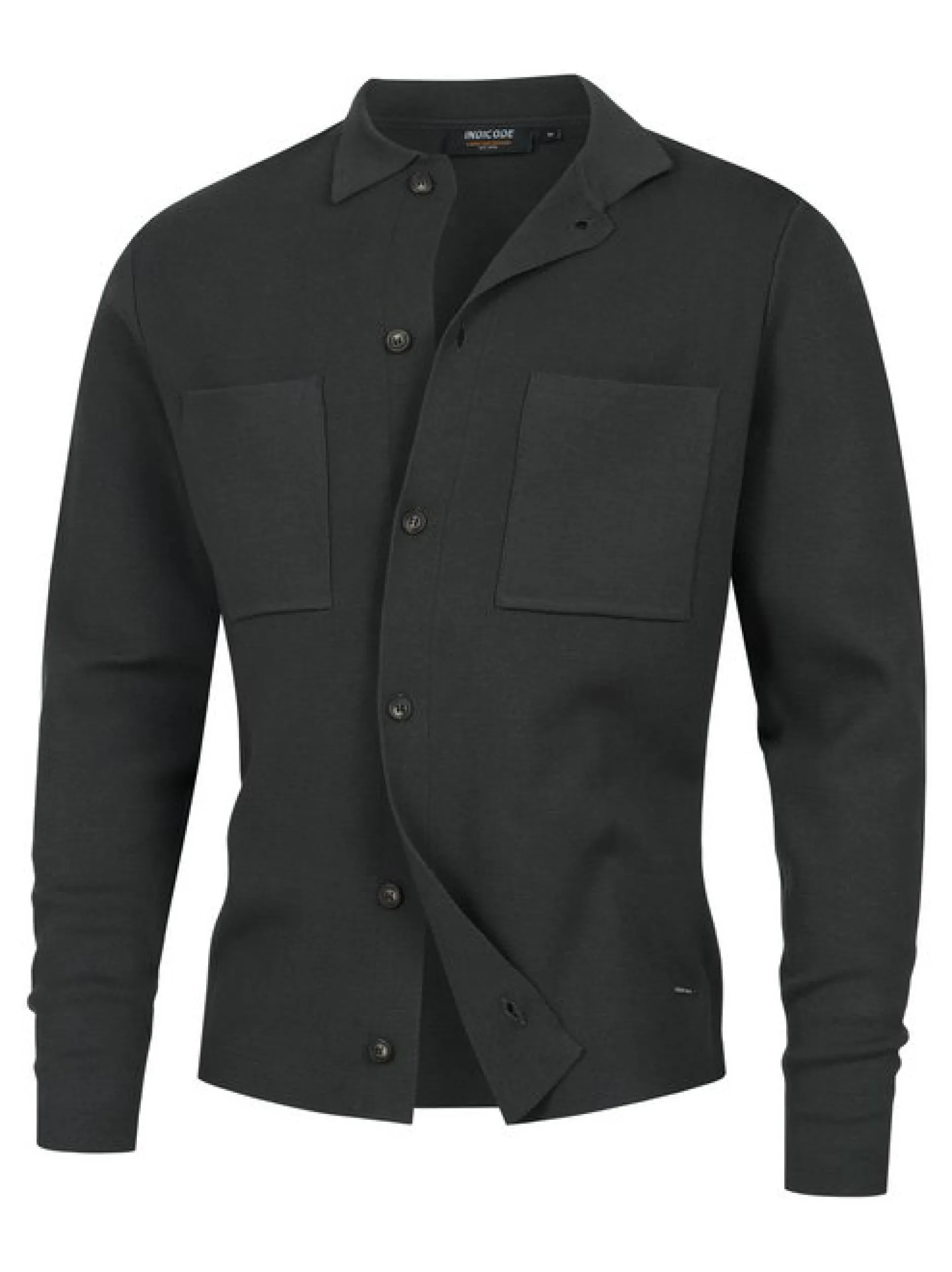 Indicode Herren Strickjacke - INBellino Cardigan in anthrazit