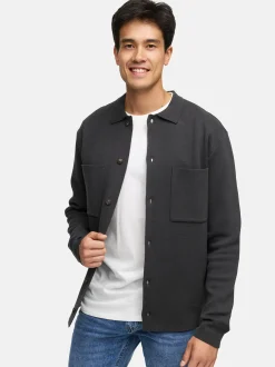 Indicode Herren Strickjacke - INBellino Cardigan in anthrazit