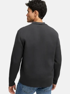 Indicode Herren Strickjacke - INBellino Cardigan in anthrazit