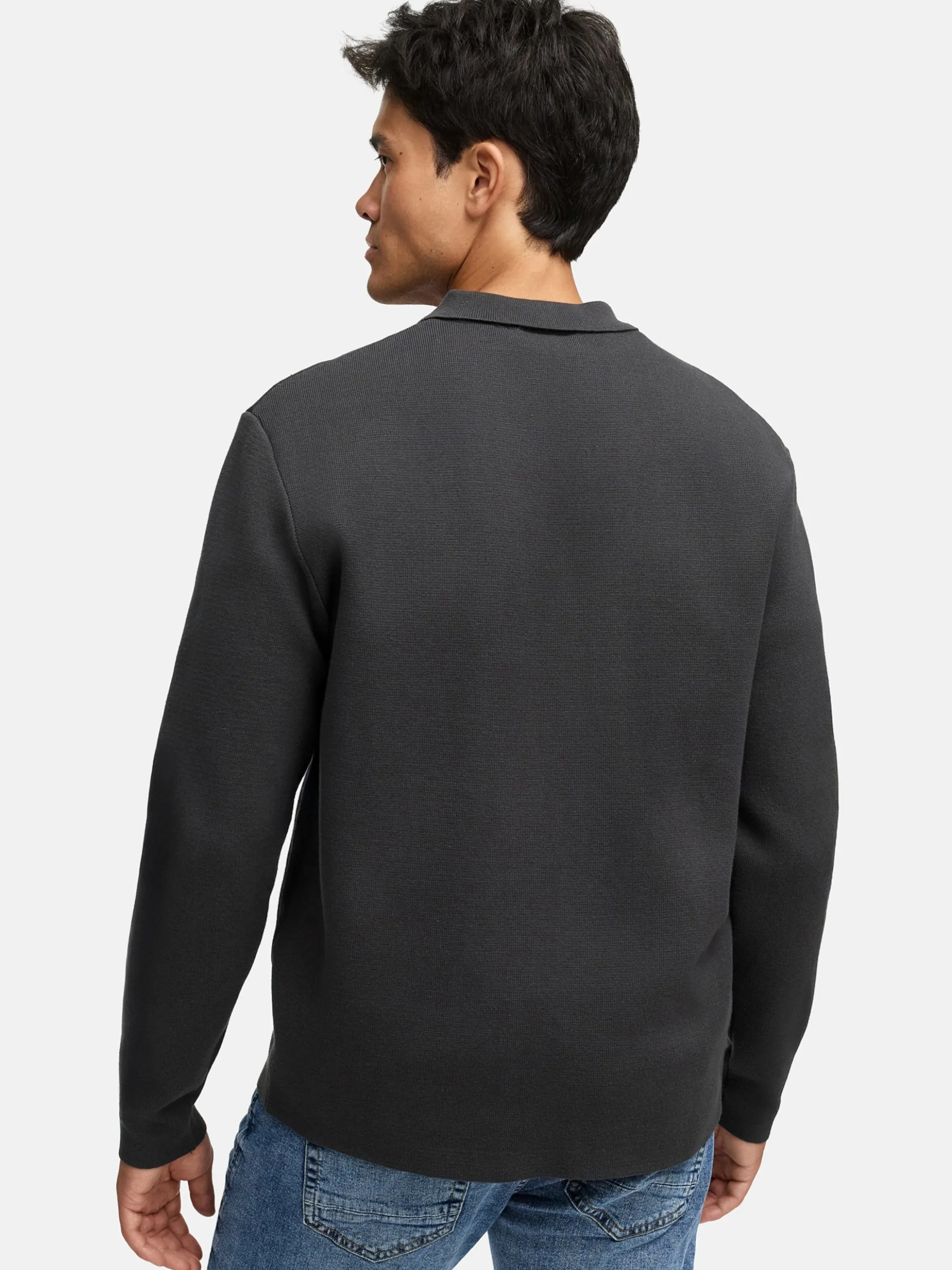 Indicode Herren Strickjacke - INBellino Cardigan in anthrazit