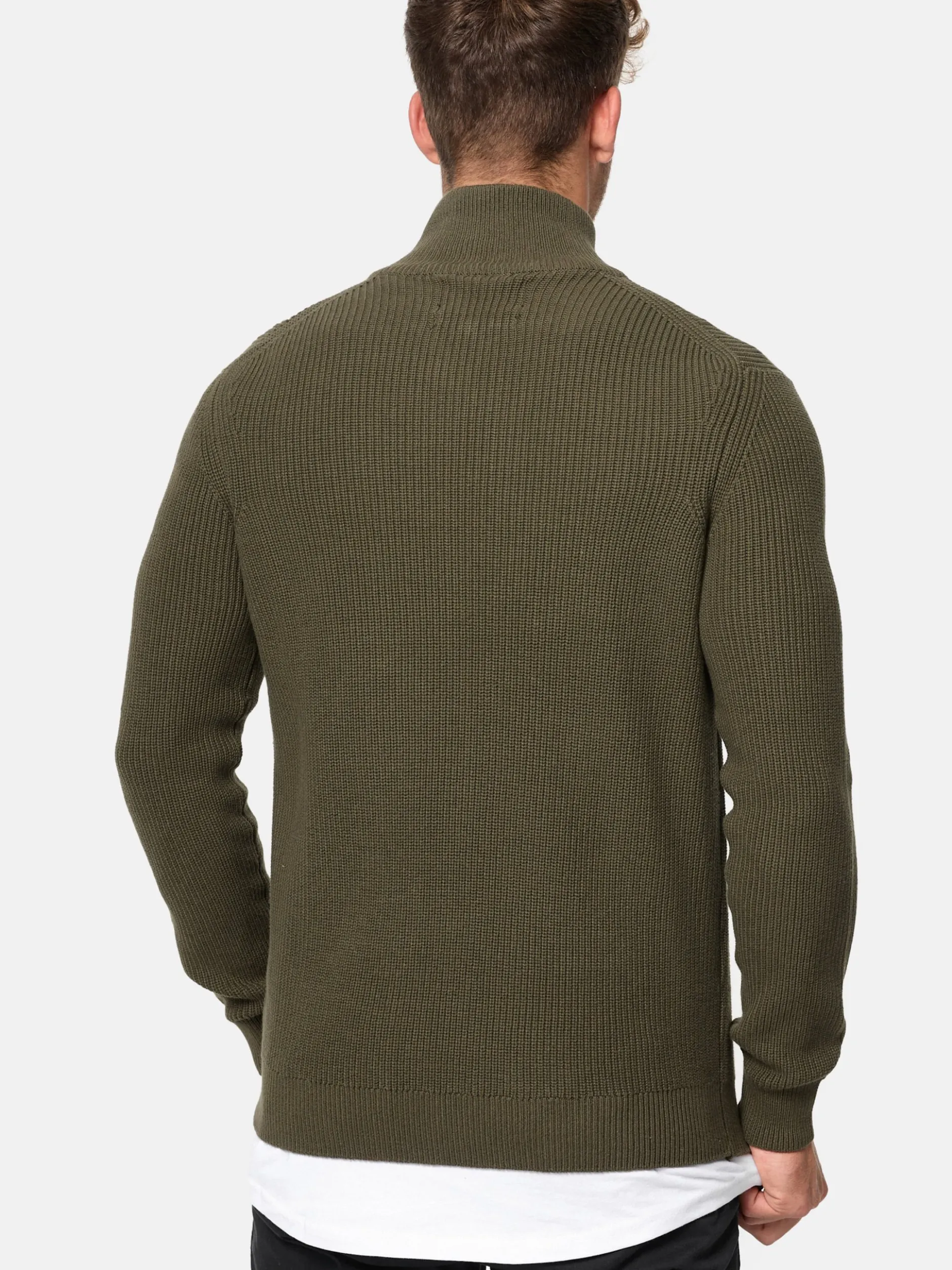 Indicode Herren Strickjacke - Dodson in khaki