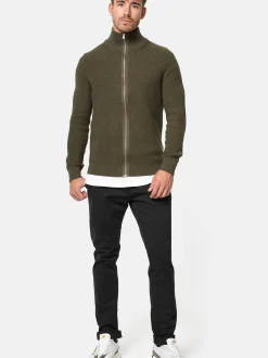 Indicode Herren Strickjacke - Dodson in khaki