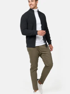 Indicode Herren Strickjacke - INLayton in anthrazit