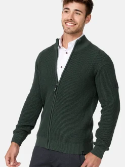 Indicode Herren Strickjacke - INLayton in khaki