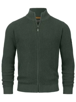 Indicode Herren Strickjacke - INLayton in khaki