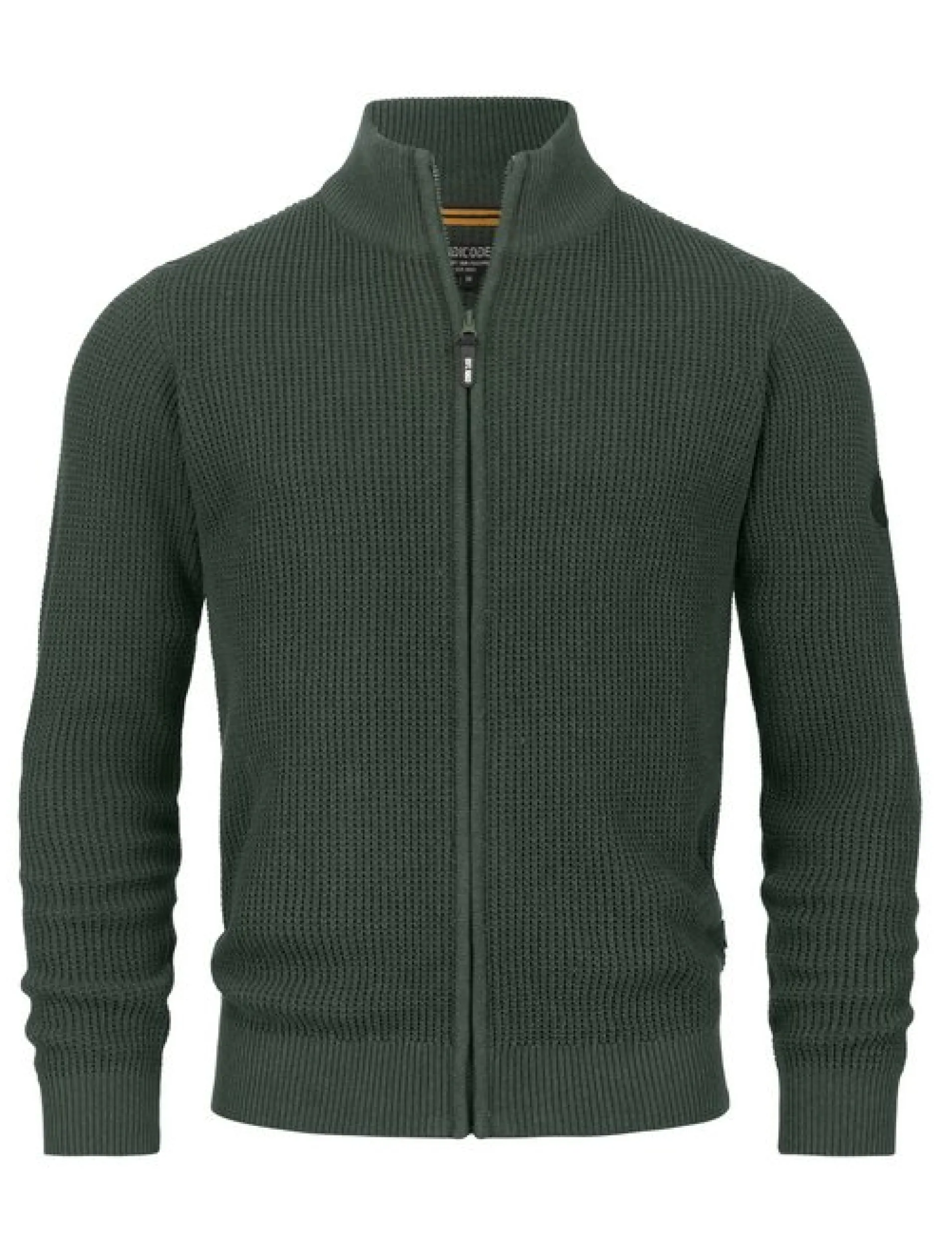 Indicode Herren Strickjacke - INLayton in khaki