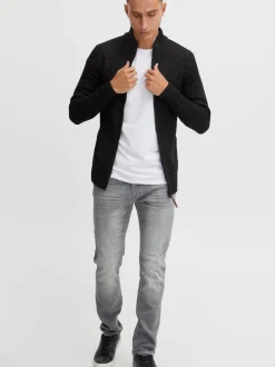 Indicode Herren Strickjacke - IDValego in schwarz