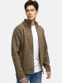 Indicode Herren Strickjacke - INFilion in braun