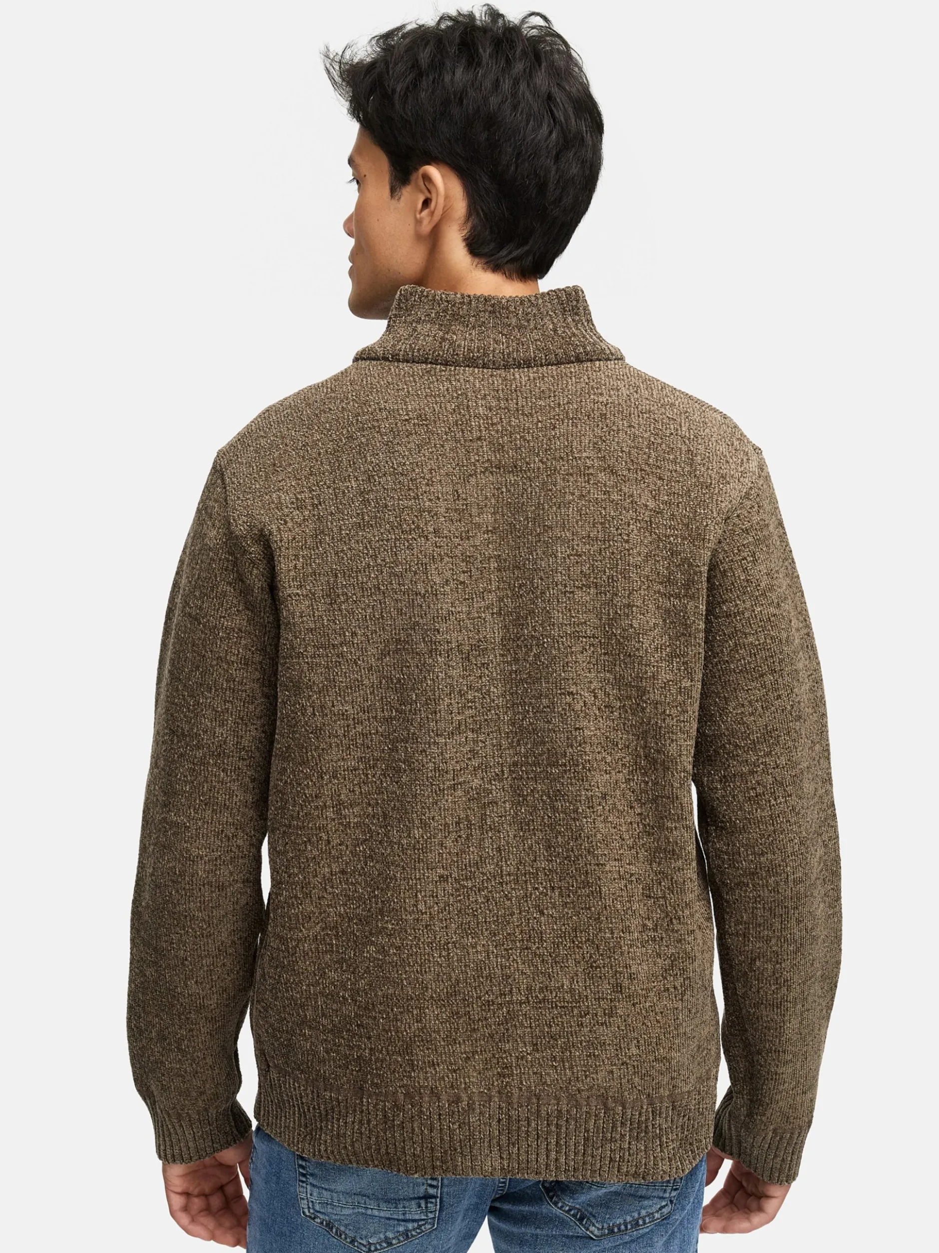 Indicode Herren Strickjacke - INFilion in braun