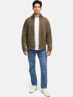 Indicode Herren Strickjacke - INFilion in braun