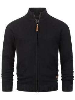 Indicode Herren Strickjacke - INLut in schwarz