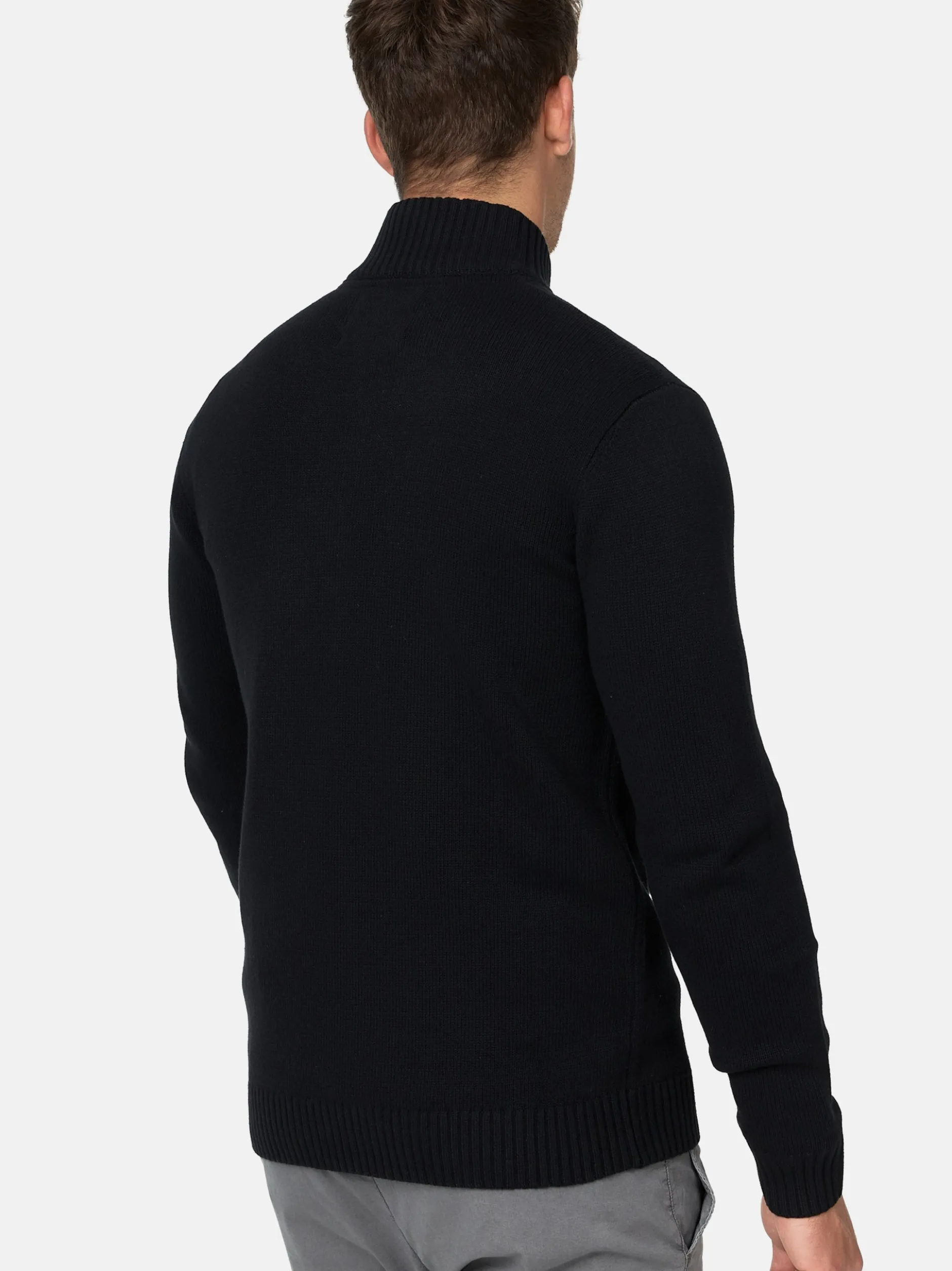 Indicode Herren Strickjacke - INLut in schwarz