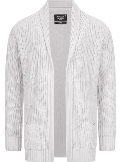 Indicode Herren Strickjacke - Anaheim in beige sand