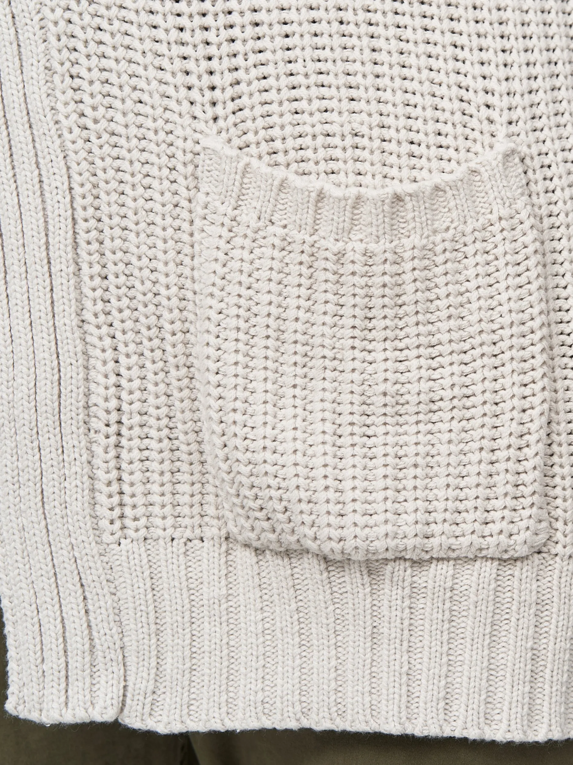 Indicode Herren Strickjacke - Anaheim in beige sand