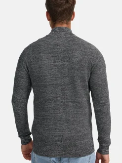 Indicode Herren Strickjacke - INWestmoon in anthrazit