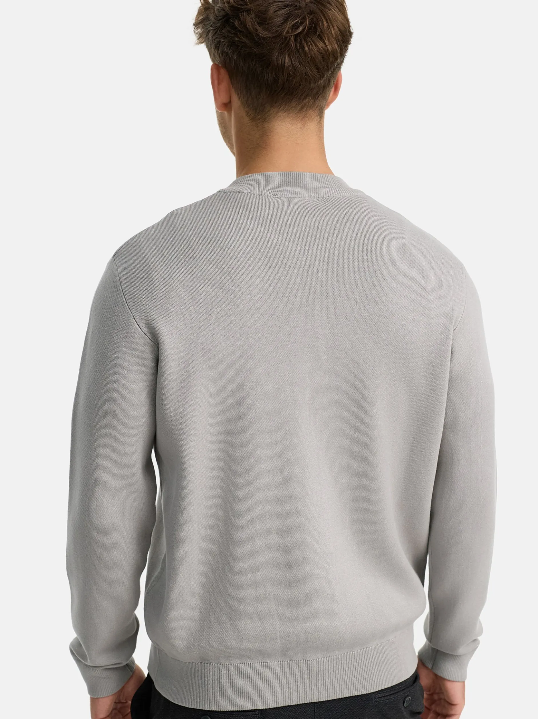 Indicode Herren Strickjacke - INLaos in hellgrau