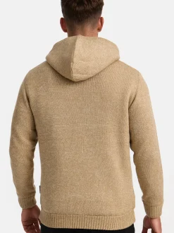 Indicode Herren Strickjacke - INRandolph in beige sand