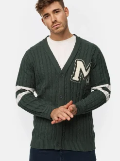 Indicode Herren Strickjacke - INJose in grün