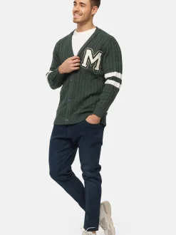Indicode Herren Strickjacke - INJose in grün