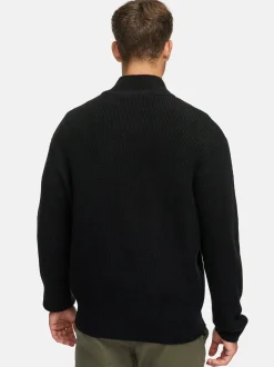 Indicode Herren Strickjacke - INPeace Cardigan in schwarz