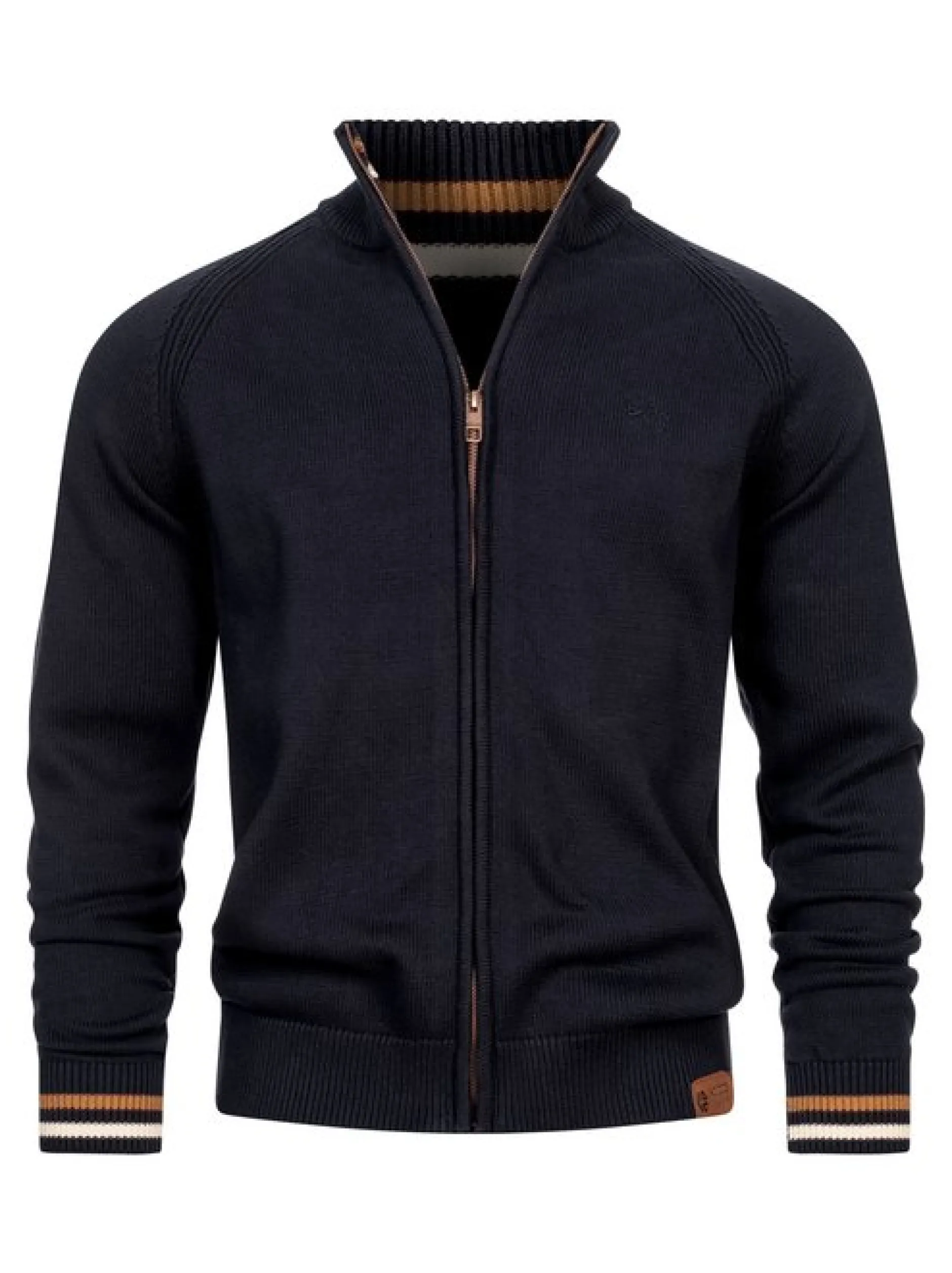 Indicode Herren Strickjacke - INArutemia in blau marine