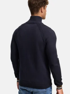 Indicode Herren Strickjacke - INArutemia in blau marine