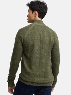Indicode Herren Strickjacke - INMassum Cardigan in khaki