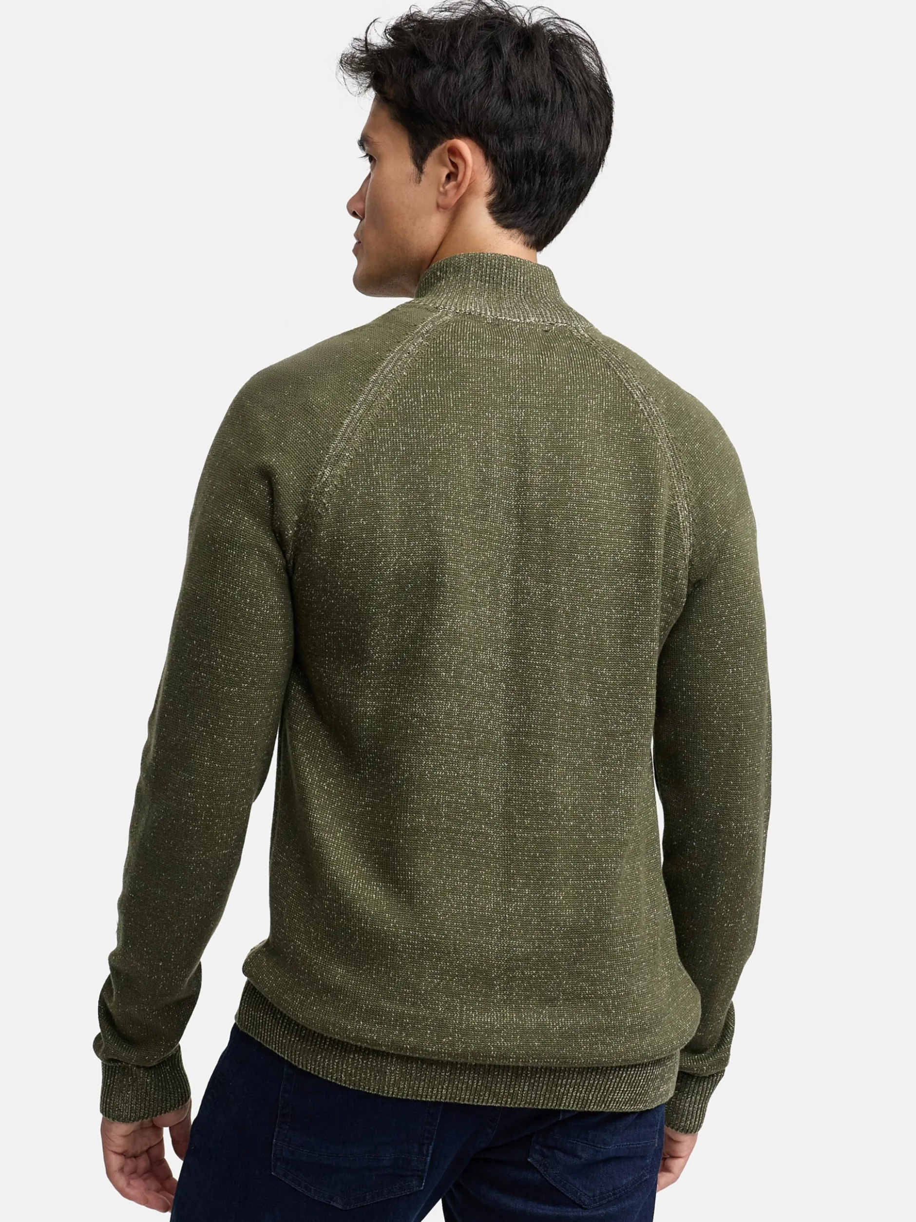 Indicode Herren Strickjacke - INMassum Cardigan in khaki