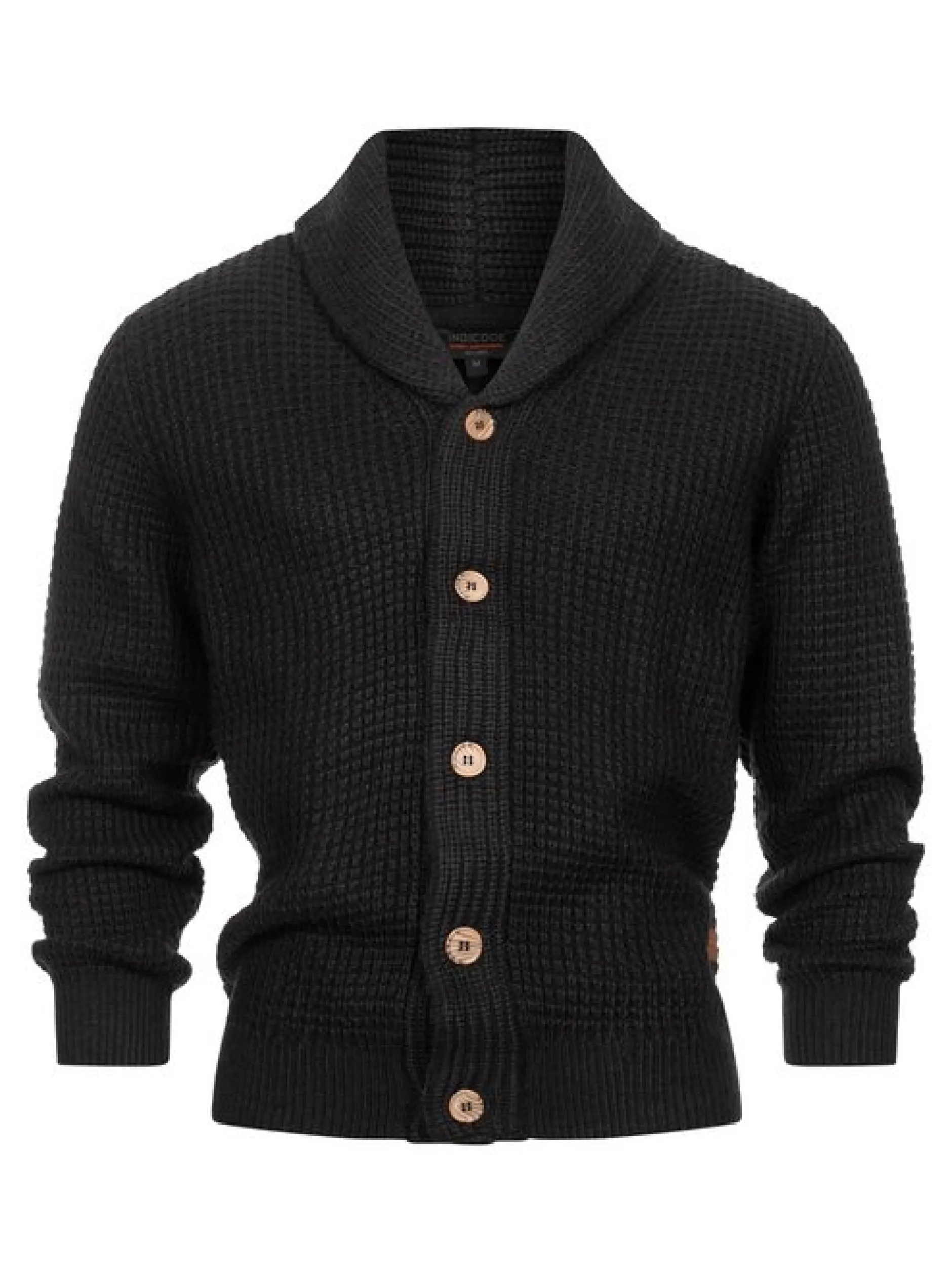Indicode Herren Strickjacke - INBrandox in schwarz