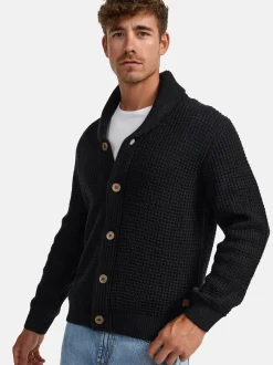Indicode Herren Strickjacke - INBrandox in schwarz