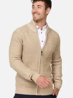 Indicode Herren Strickjacke - INLayton in beige