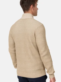 Indicode Herren Strickjacke - INLayton in beige