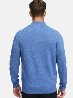 Indicode Herren Strickjacke - INMargous Cardigan in blau