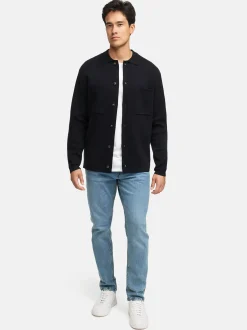 Indicode Herren Strickjacke - INBellino Cardigan in schwarz