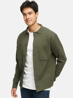 Indicode Herren Strickjacke - INBellino Cardigan in khaki