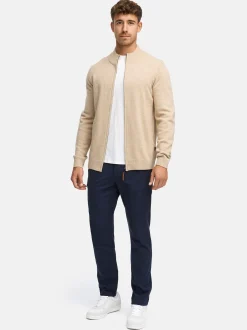 Indicode Herren Strickjacke - INMargous Cardigan in beige