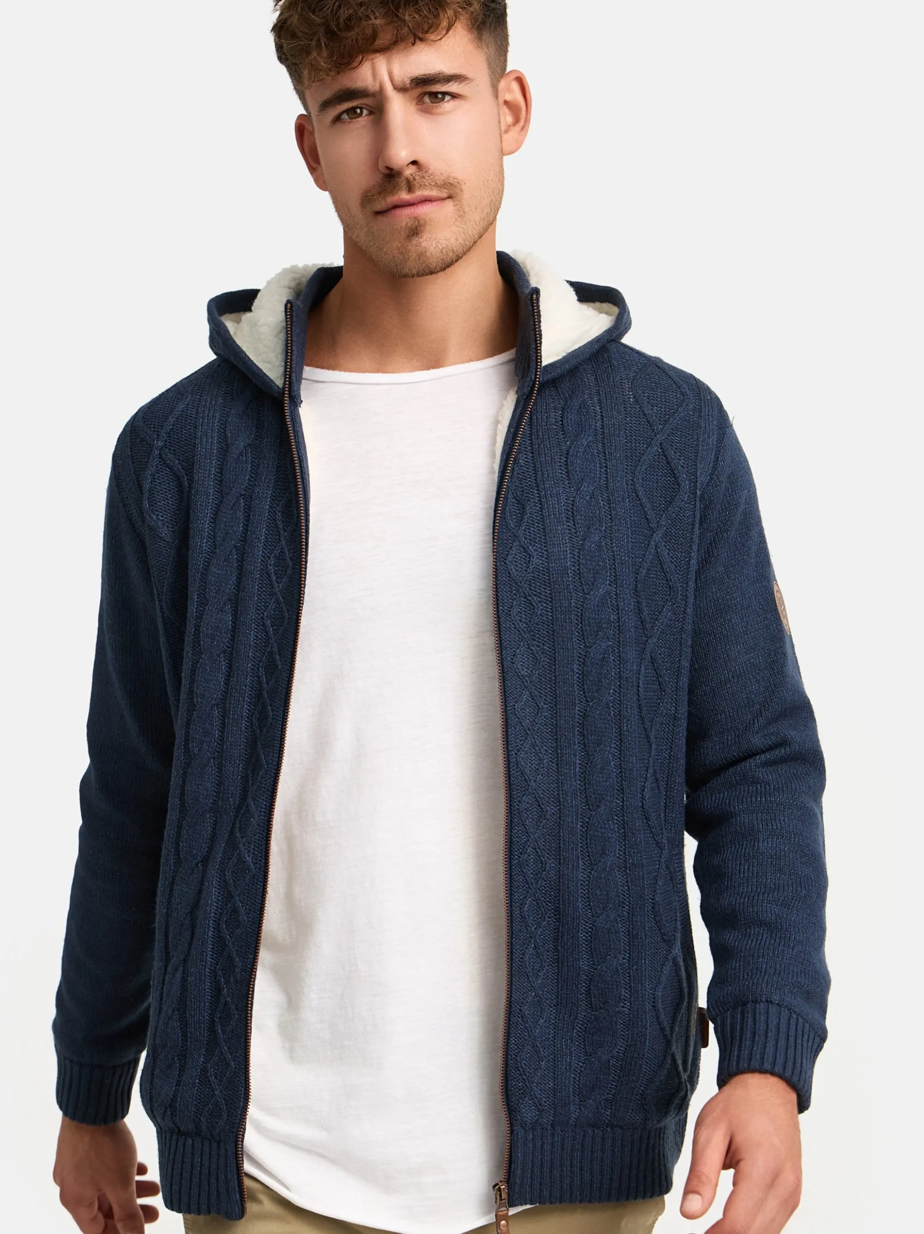 Indicode Herren Strickjacke - INRandolph in marine