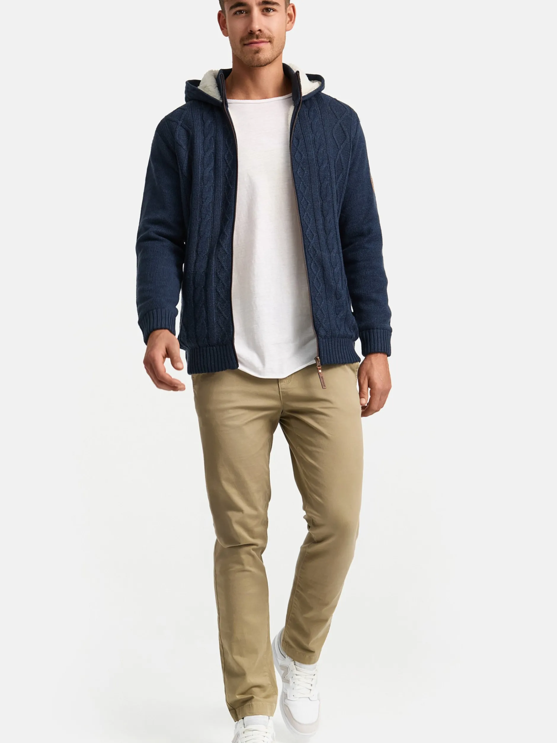 Indicode Herren Strickjacke - INRandolph in marine