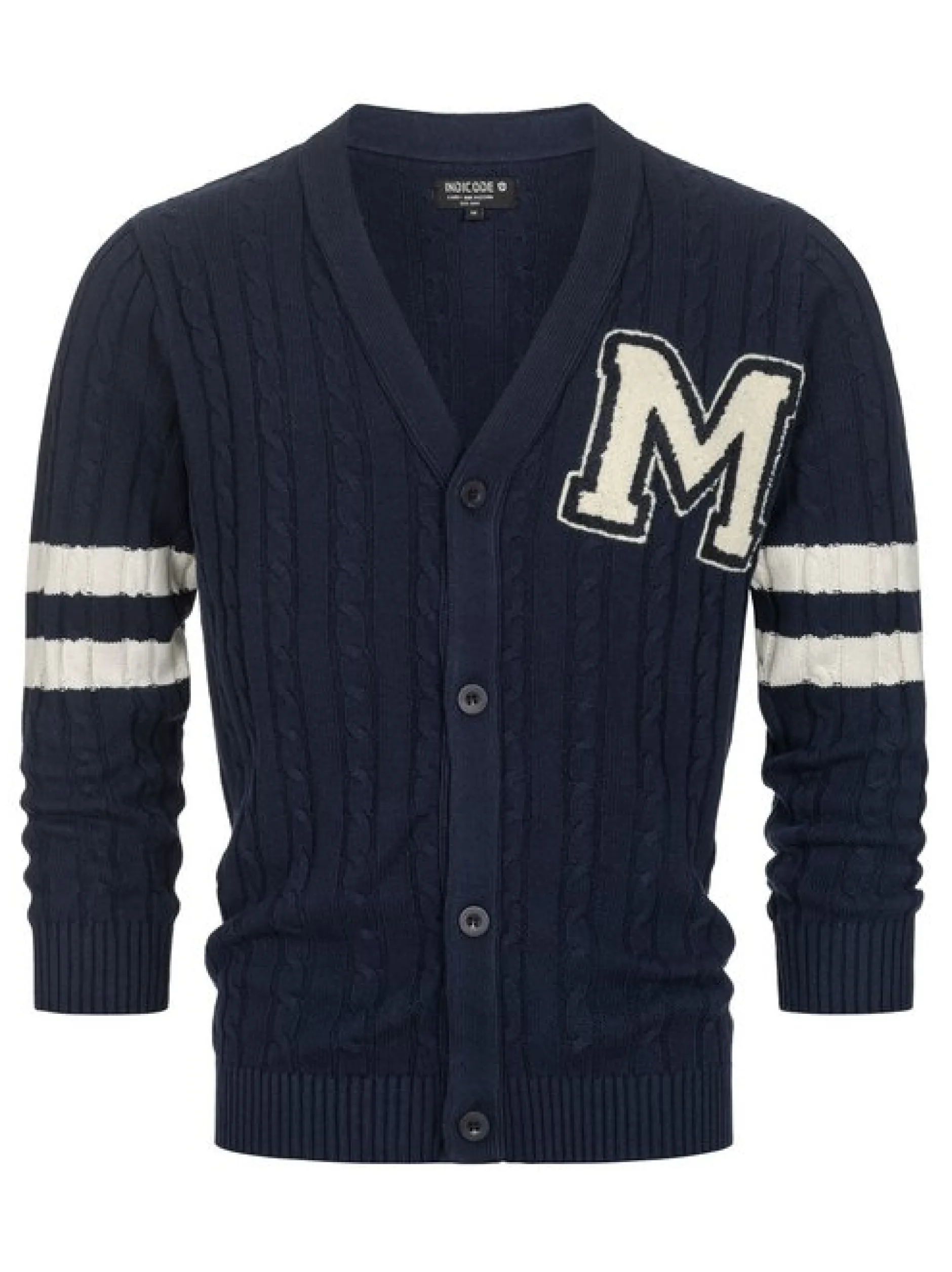 Indicode Herren Strickjacke - INJose in marine