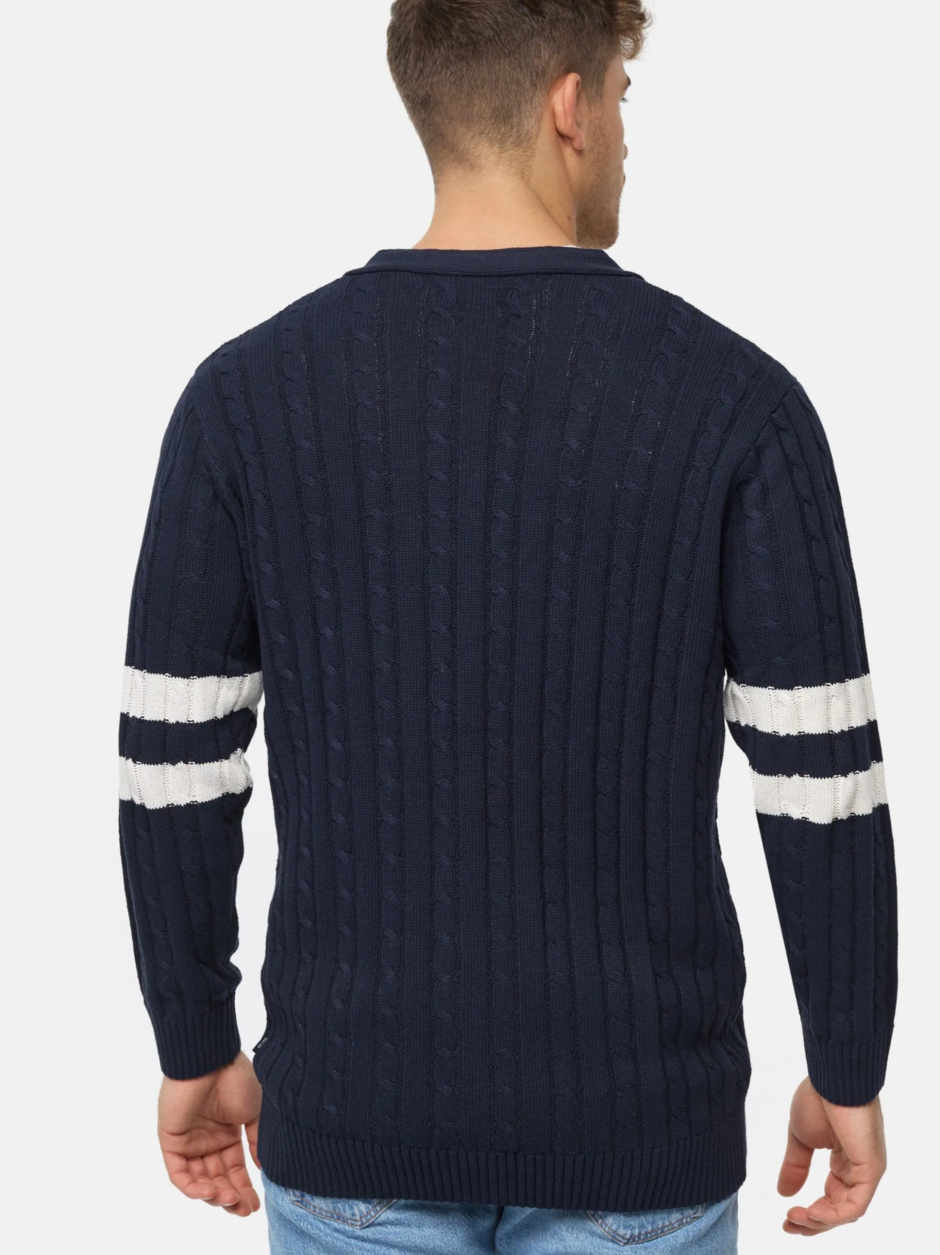 Indicode Herren Strickjacke - INJose in marine