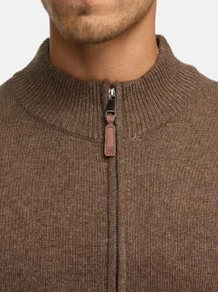Indicode Herren Strickjacke - INMargous Cardigan in braun