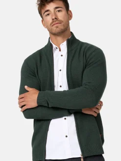 Indicode Herren Strickjacke - INLut in khaki