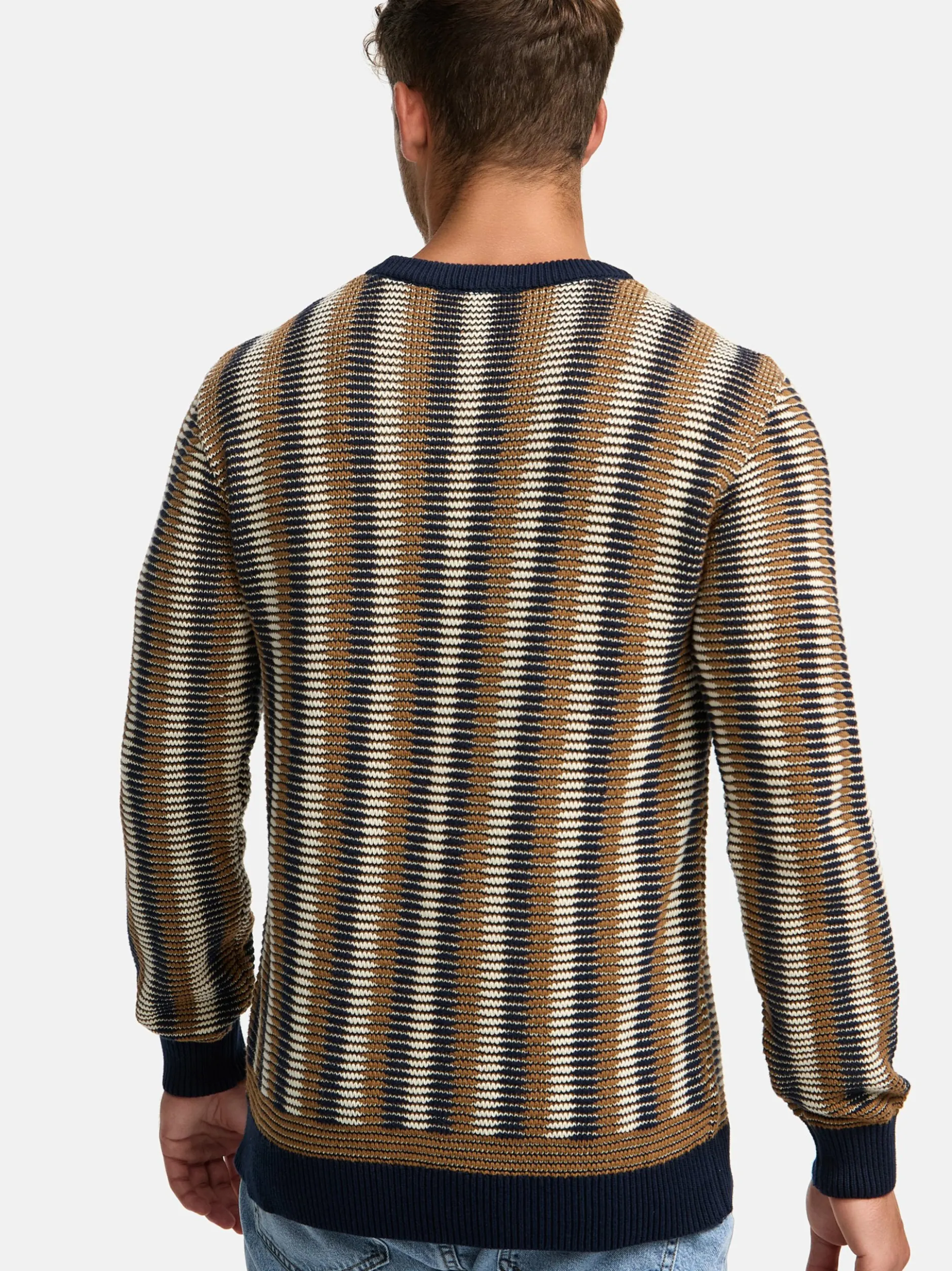 Indicode Herren Strickpullover - INScott in braun