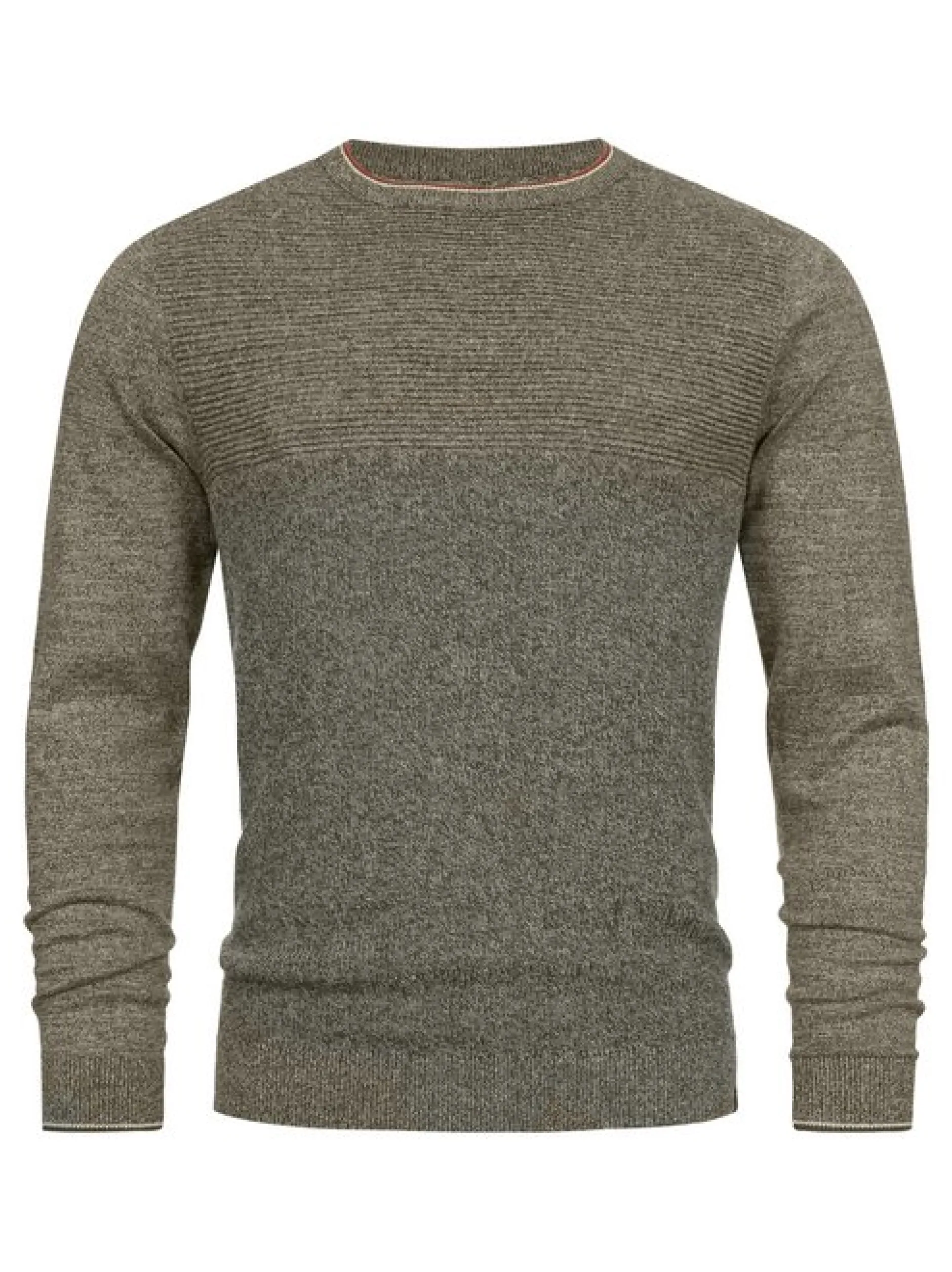 Indicode Herren Strickpullover - INReign in khaki