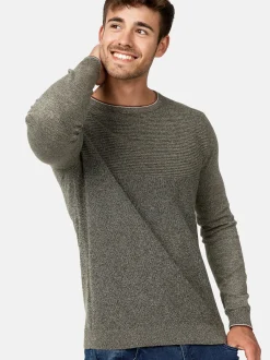 Indicode Herren Strickpullover - INReign in khaki