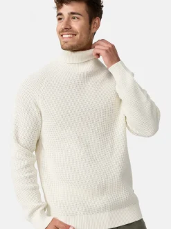 Indicode Herren Strickpullover - INHarlan in vanille weiß