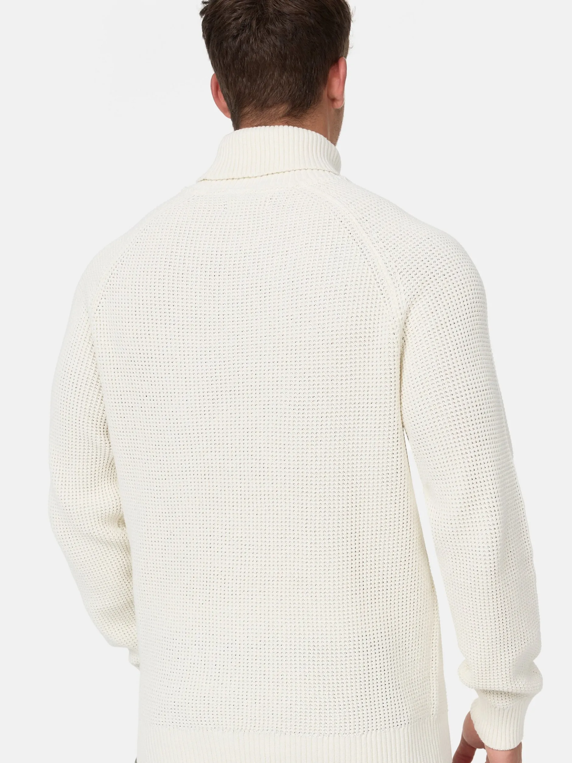 Indicode Herren Strickpullover - INHarlan in vanille weiß